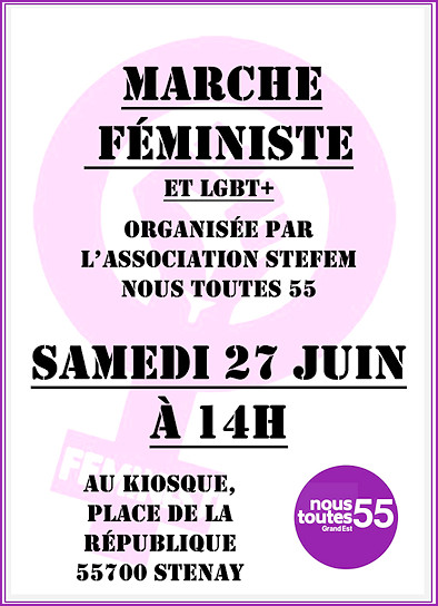 Marche féministe le 27 juin à Stenay